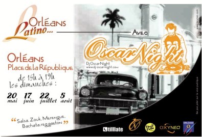 Salsa Place de la République à Orléans avec DJ Oscar Night