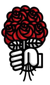 bouquet rose logo ps